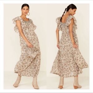 Free People BONITA MIDI DRESS SIZE MEDIUM NWT